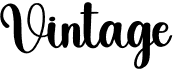 preview image of the Vintage font