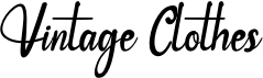 preview image of the Vintage Clothes font