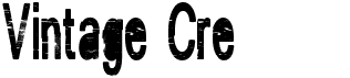preview image of the Vintage Cre font