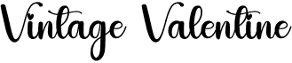 preview image of the Vintage Valentine font