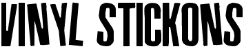 preview image of the Vinyl Stickons font