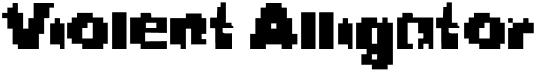 preview image of the Violent Alligator font