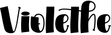 preview image of the Violethe font