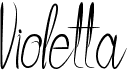 preview image of the Violetta font