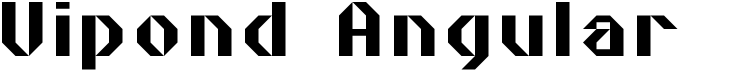 preview image of the Vipond Angular font
