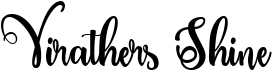 preview image of the Virathers Shine font