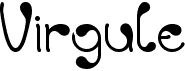 preview image of the Virgule font