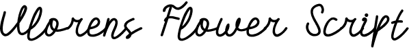 preview image of the Vlorens Flower Script font