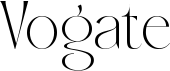 preview image of the Vogate font