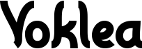 preview image of the Voklea font