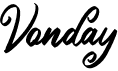 preview image of the Vonday font