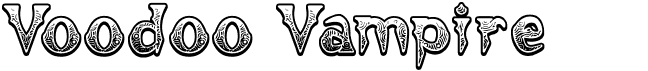 preview image of the Voodoo Vampire font