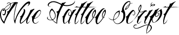 preview image of the VTC Nue Tattoo Script font