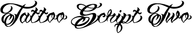 preview image of the VTC Tattoo Script Two font
