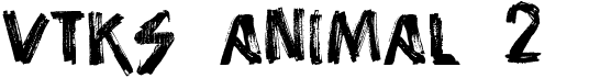 preview image of the Vtks Animal 2 font