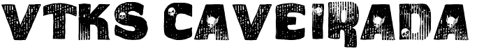 preview image of the VTKS Caveirada font
