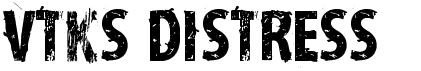 preview image of the VTKS Distress font