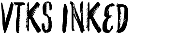 preview image of the VTKS Inked font