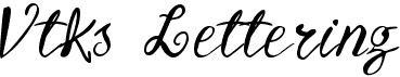 preview image of the Vtks Lettering font