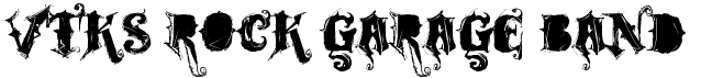 preview image of the VTKS Rock Garage Band font