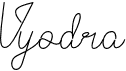 preview image of the Vyodra font