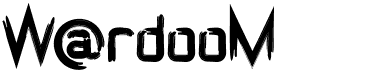 preview image of the W@rdoom font