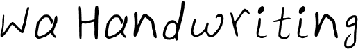 preview image of the Wa Handwriting font