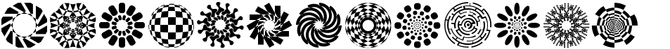 preview image of the Wach Op-Art font