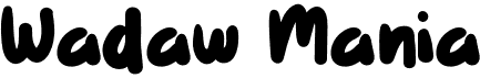 preview image of the Wadaw Mania font