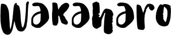 preview image of the Wakaharo font