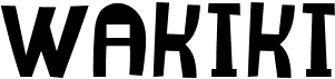 preview image of the Wakiki font