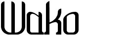 preview image of the Wako font