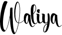 preview image of the Waliya font