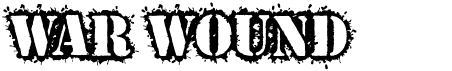preview image of the War Wound font