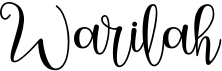 preview image of the Warilah font