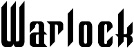 preview image of the Warlock font