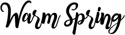 preview image of the Warm Spring font