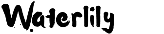 preview image of the Waterlily font