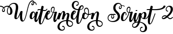 preview image of the Watermelon Script 2 font