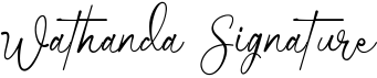 preview image of the Wathanda Signature font
