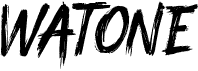 preview image of the Watone font
