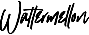 preview image of the Wattermellon font