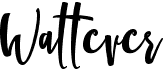 preview image of the Wattever font