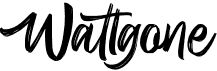 preview image of the Wattgone font