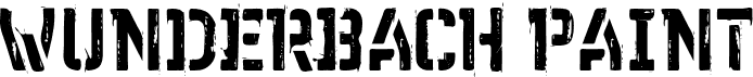 preview image of the WC Wunderbach Paint Bta font