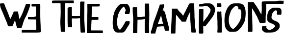 preview image of the We The Champion font