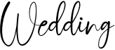 preview image of the Wedding font