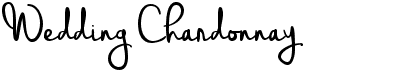 preview image of the Wedding Chardonnay font