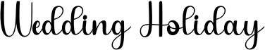 preview image of the Wedding Holiday font