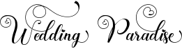 preview image of the Wedding Paradise font